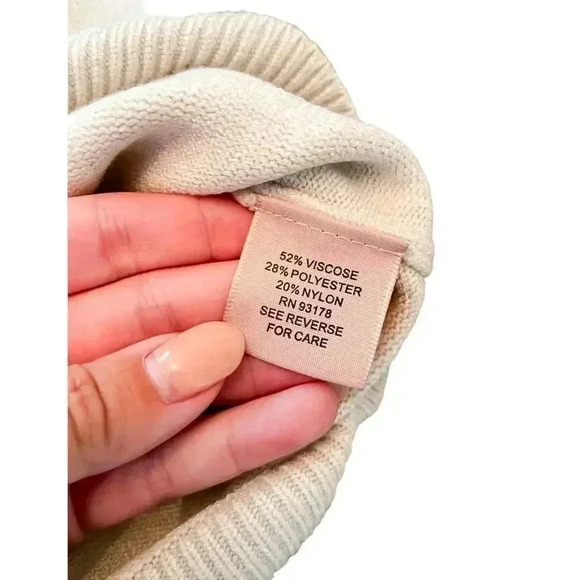 Philosophy Cream Mock Neck Knit Sweater Size Large NWT - Picture 7 of 7